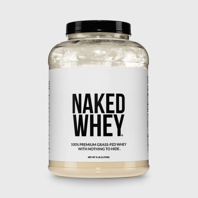 Proteína de suero de leche en polvo alimentada con pasto | Naked Whey - 5 libras