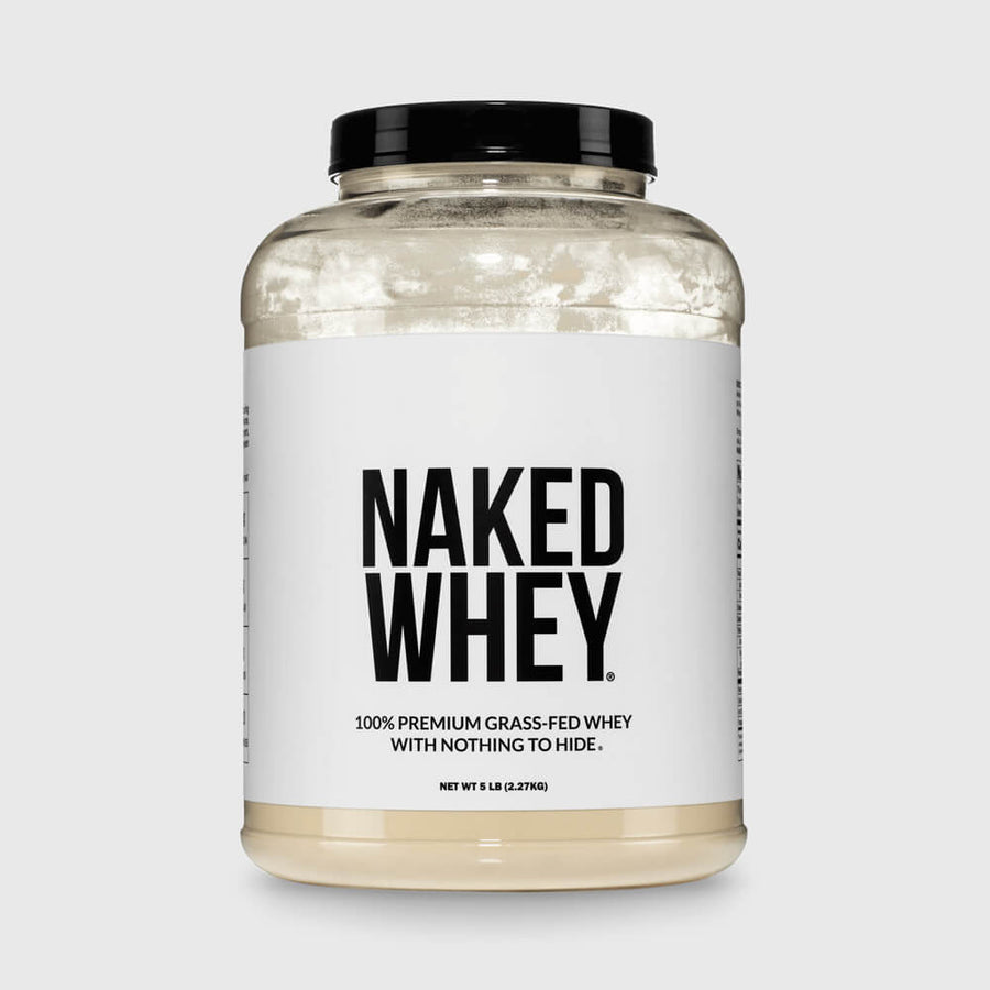 Proteína de suero de leche en polvo alimentada con pasto | Naked Whey - 5 libras