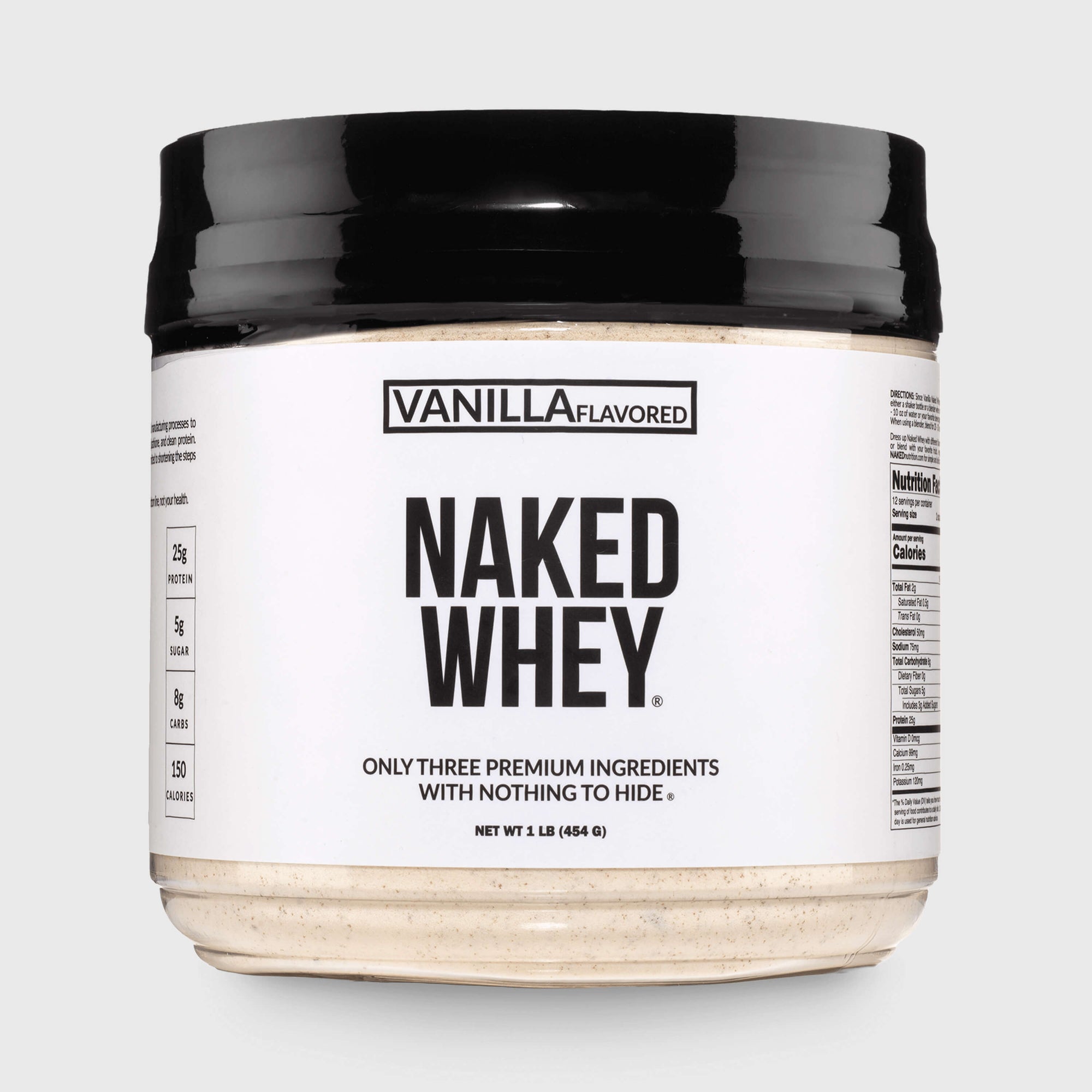 Vanilla Whey Protein Powder 1lb | Naked Vanilla Whey - 1LB