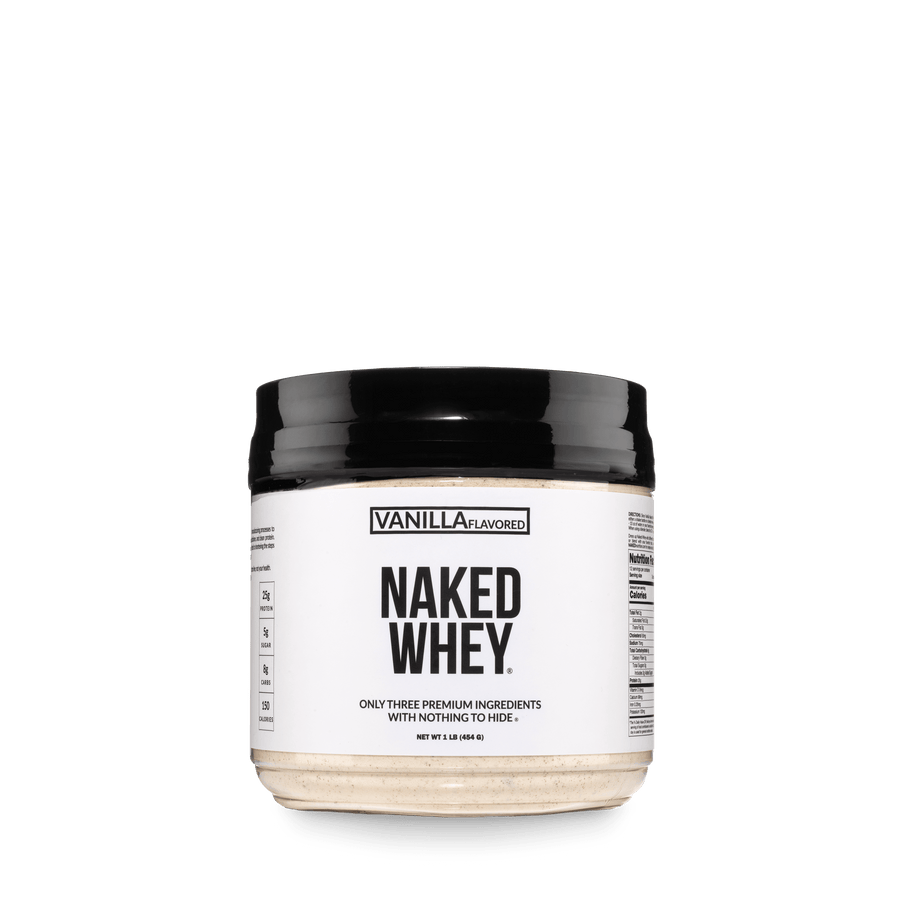 Proteína de suero de leche con sabor a vainilla en polvo, 1 libra | Naked Vanilla Whey - 1 libra