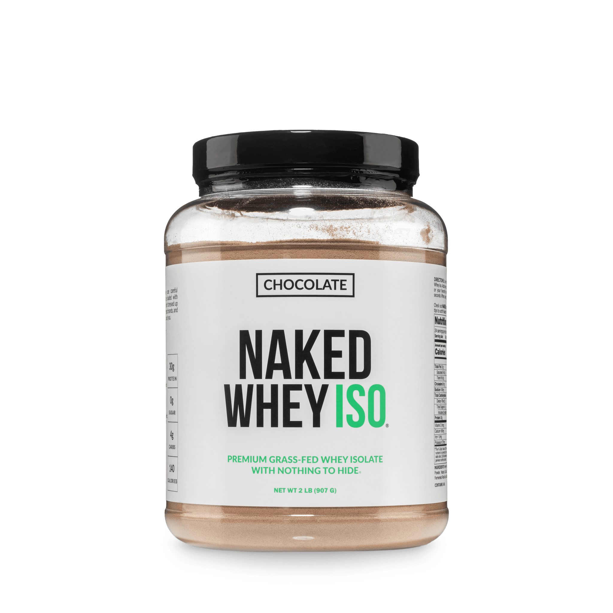 [dev] Chocolate Grass-Fed Whey Isolate Protein Powder | Naked Whey Isolate - 2LB