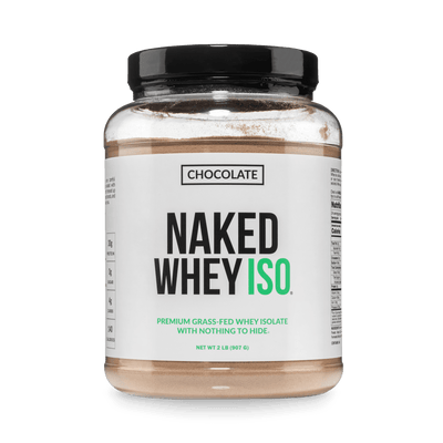 Proteína en polvo de suero de leche aislado de animales alimentados con pasto | Aislado de suero de leche Naked - 2 libras