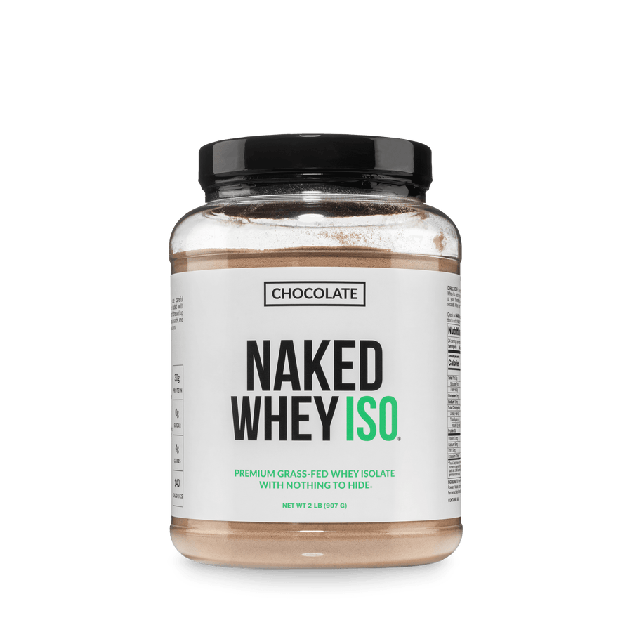 Chocolate Grass-Fed Whey Isolate Protein Powder | Naked Whey Isolate - 2LB