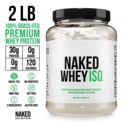 Grass Fed Whey Isolate Protein Powder | Naked Whey Isolate - 2LB