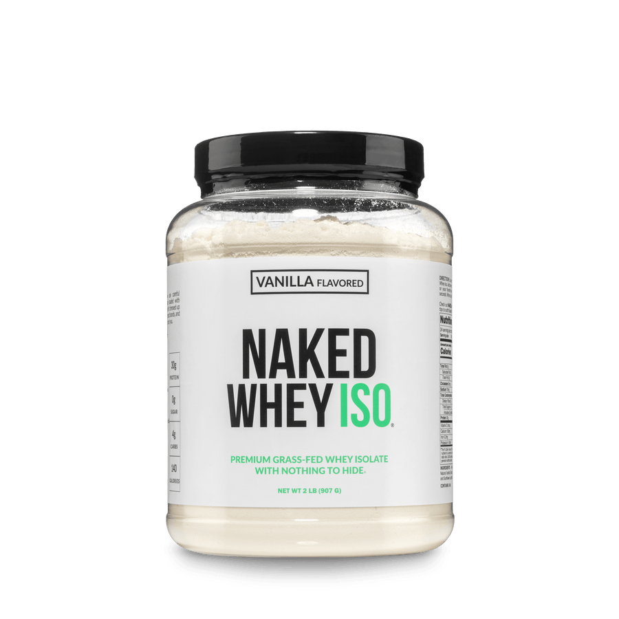 Vanilla Grass-Fed Whey Isolate Protein Powder | Naked Whey Isolate - 2LB