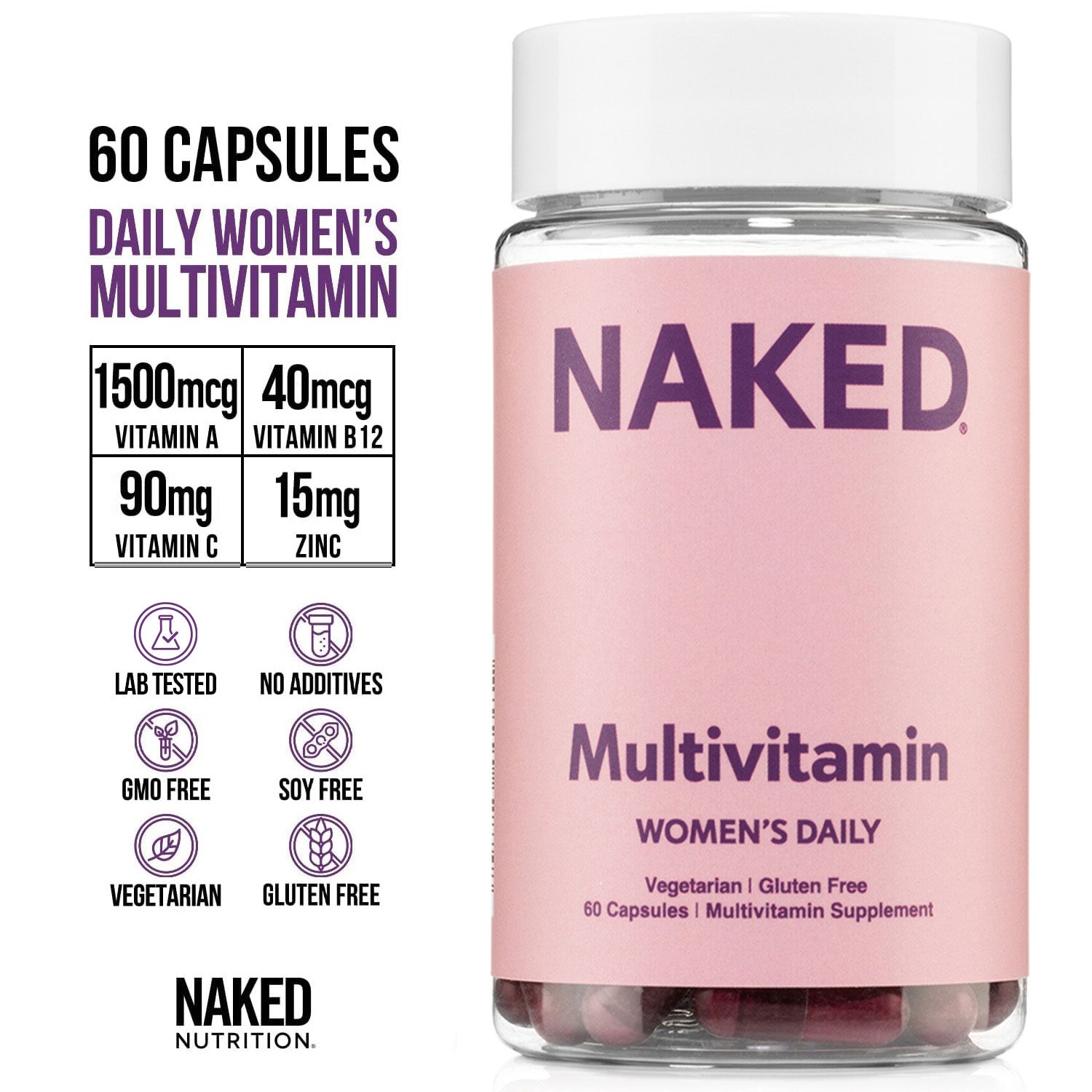 Multivitamin for Women | Women's Multi - 60 Capsules - Image 3