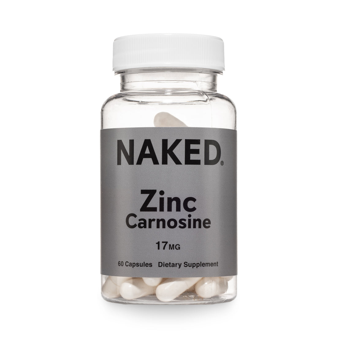 Complément quotidien de zinc | Zinc Carnosine Naked - 60 capsules