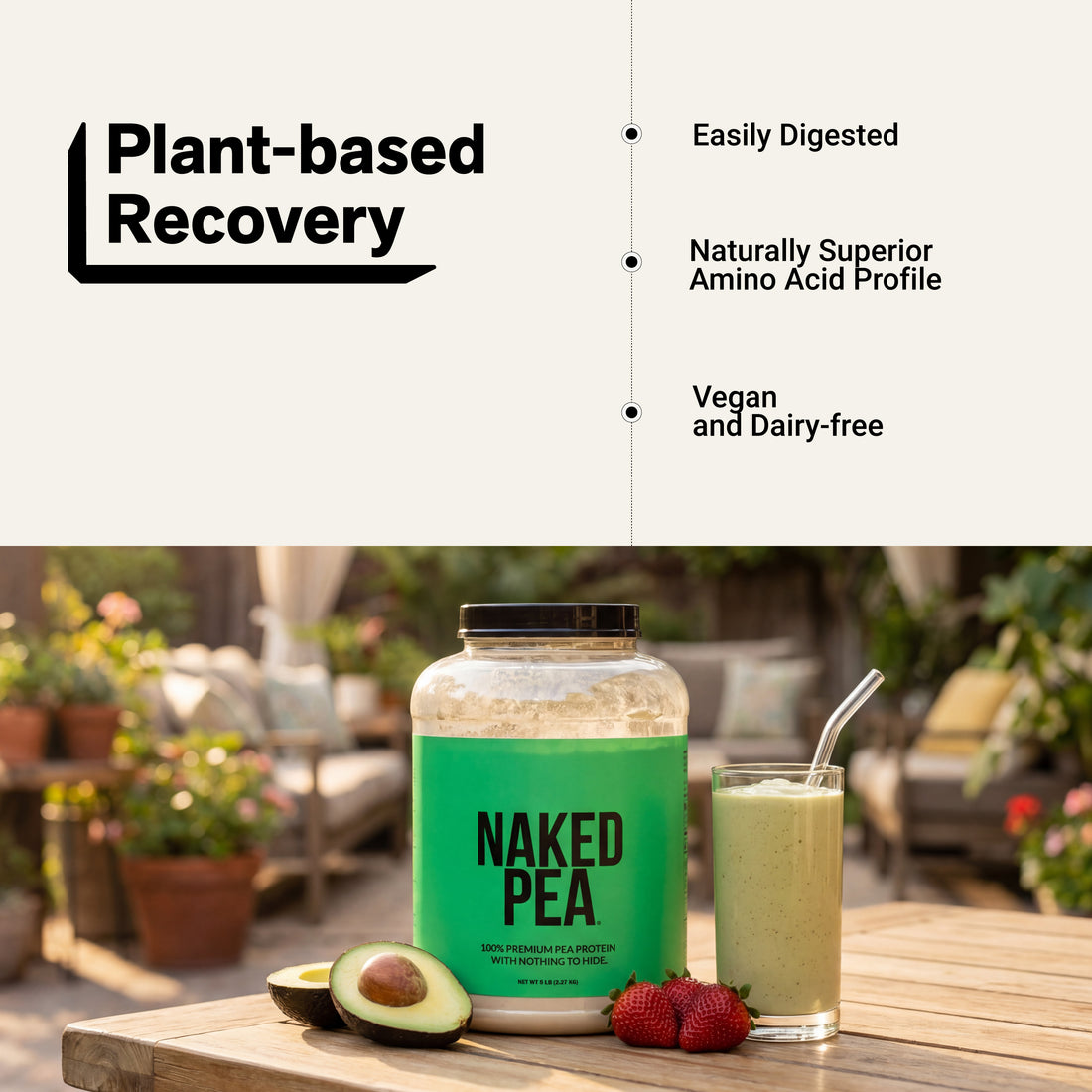 amino acid pea protein vegan dairy-free