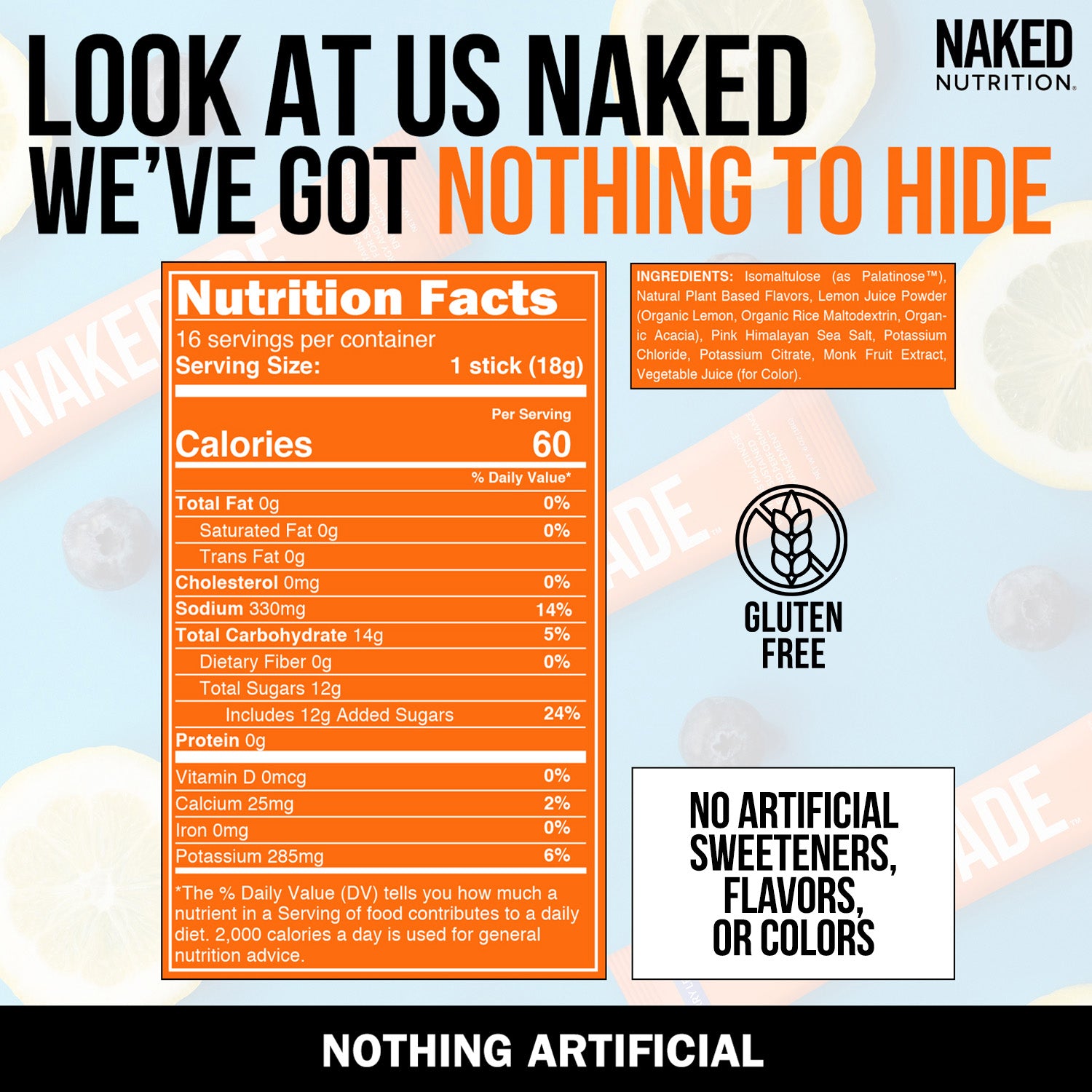 Electrolytes Powder Packets - Nakedade by Naked Nutrition