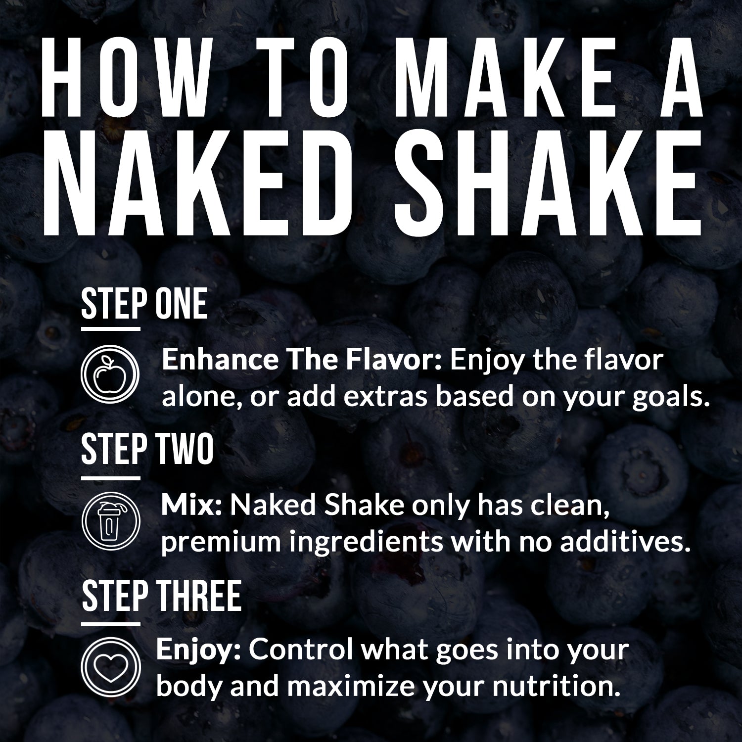 Blueberry Muffin Protein Shake | Naked Shake - 30 Servings