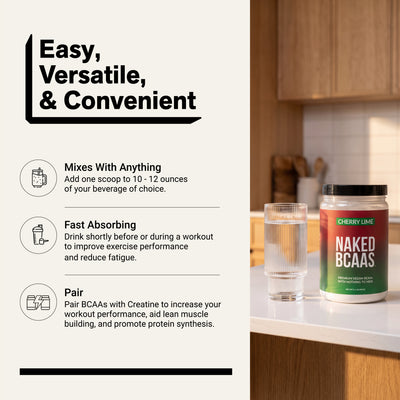 Strawberry Lemonade Branched Chain Amino Acids | Naked BCAAs - 34 Servings