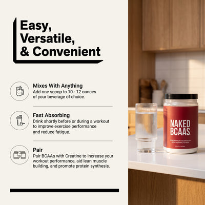 Vertakte-keten aminozuren | Naked BCAA's - 100 porties