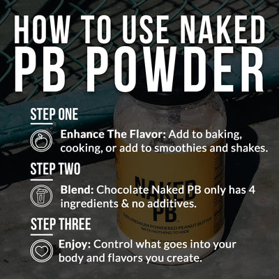 Mantequilla de maní en polvo con chocolate | Mantequilla de maní sin sabor a chocolate - 1,5 lb