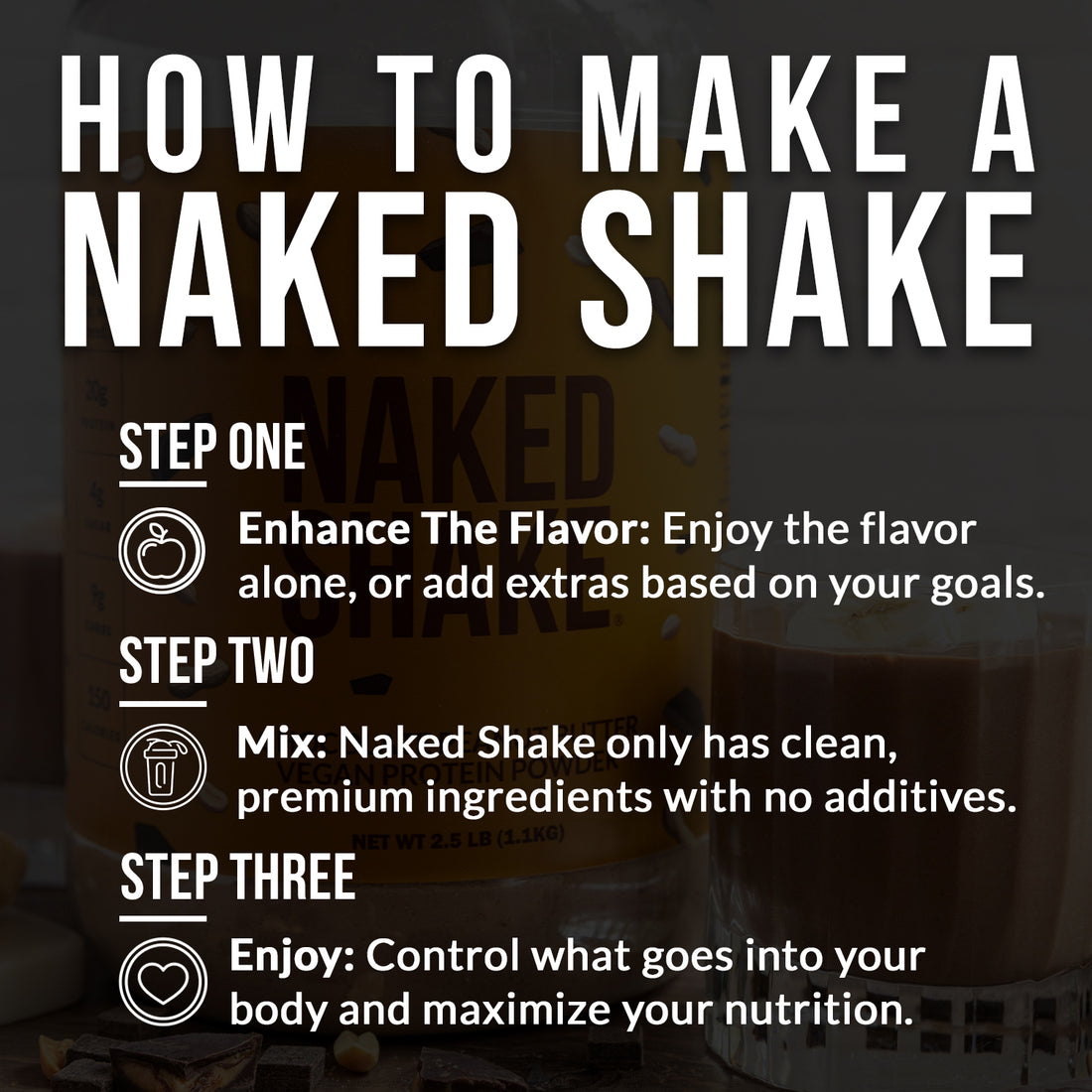 chocolate peanut butter protein shake powder