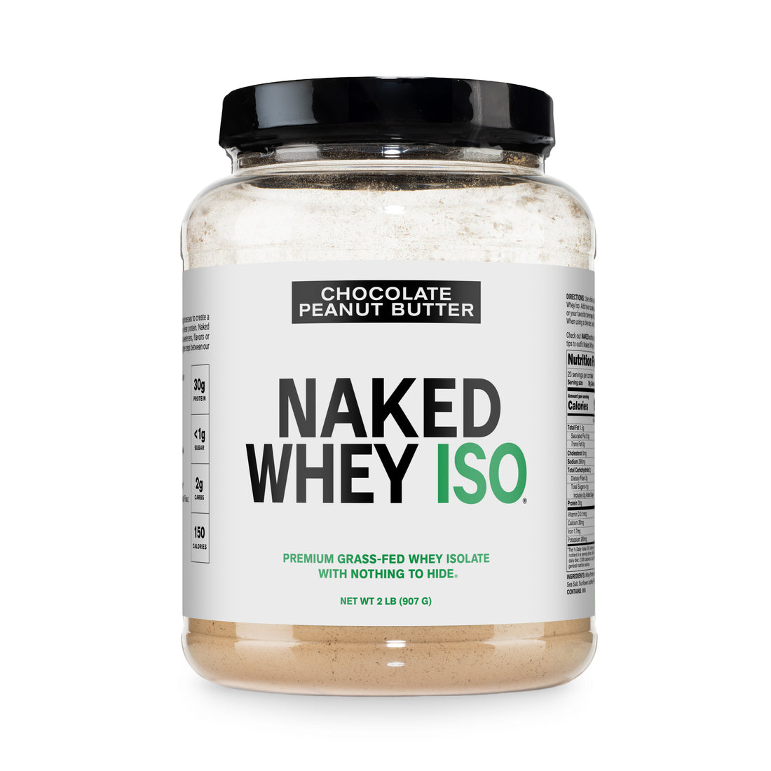 chocolate-peanut-butter whey isolate protein powder 2LB