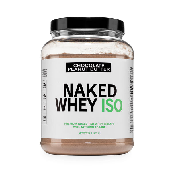 Izolat białka serwatkowego z masłem orzechowym i czekoladą z mleka od krów karmionych trawą | Naked Whey Isolate - 2LB