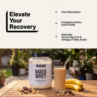 chocolate peanut butter whey protein shake isolate powder amino acid