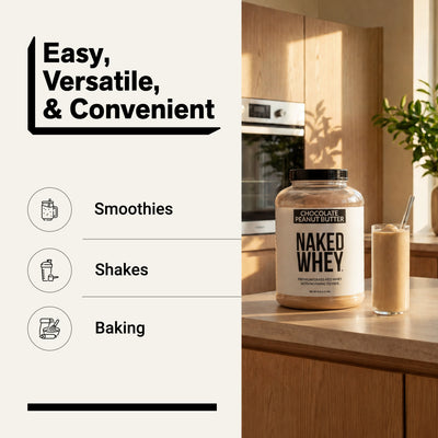 chocolate peanut butter whey protein smoothies shakes baking