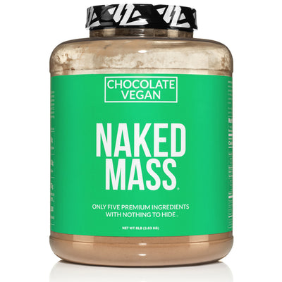Chocolate Vegan Weight Gainer Supplement | Naked Vegan Mass - 8LB