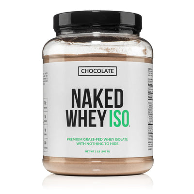 Chocolate Grass-Fed Whey Isolate Protein Powder | Naked Whey Isolate - 2LB