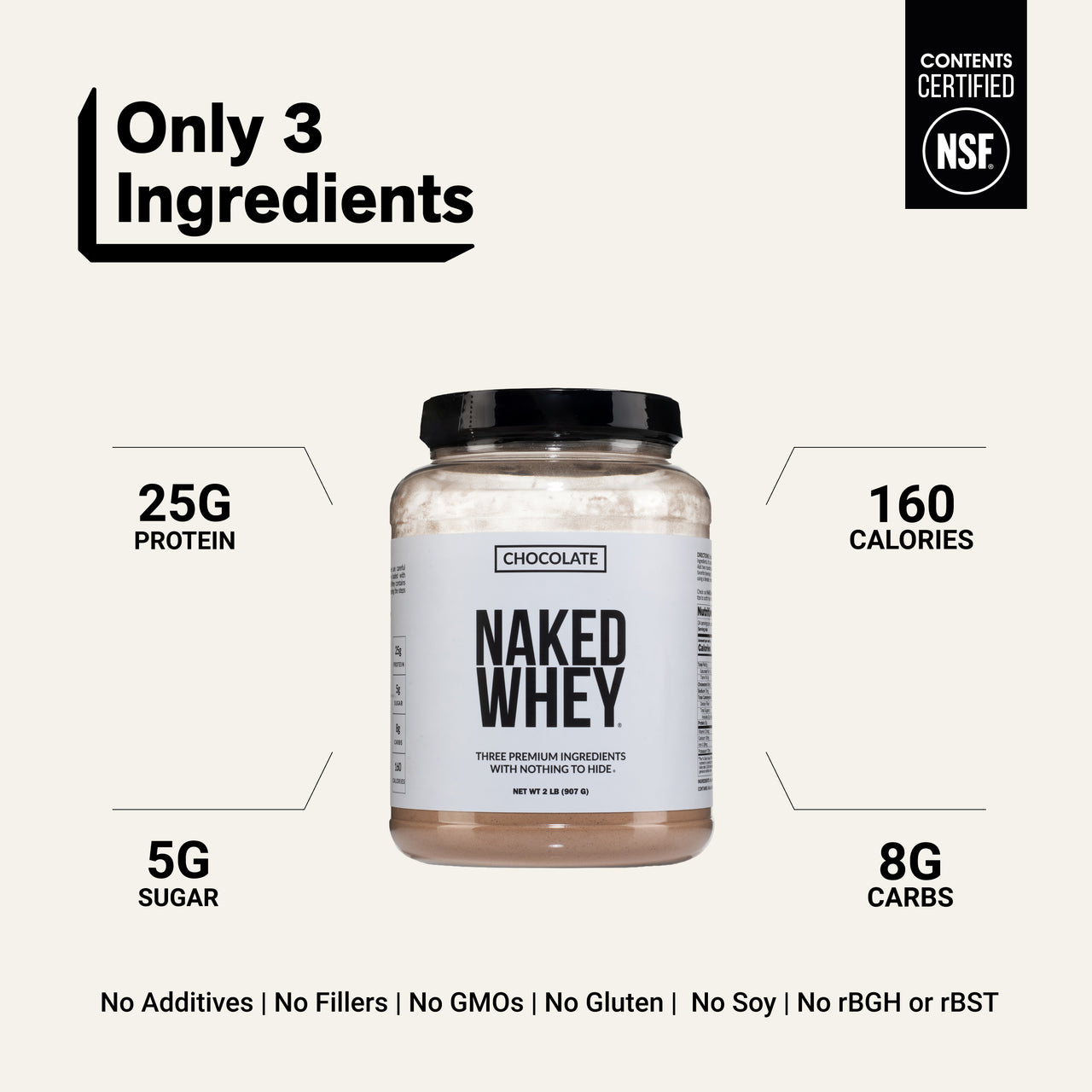 whey isolate protein powder clean ingredient gluten-free soy-free