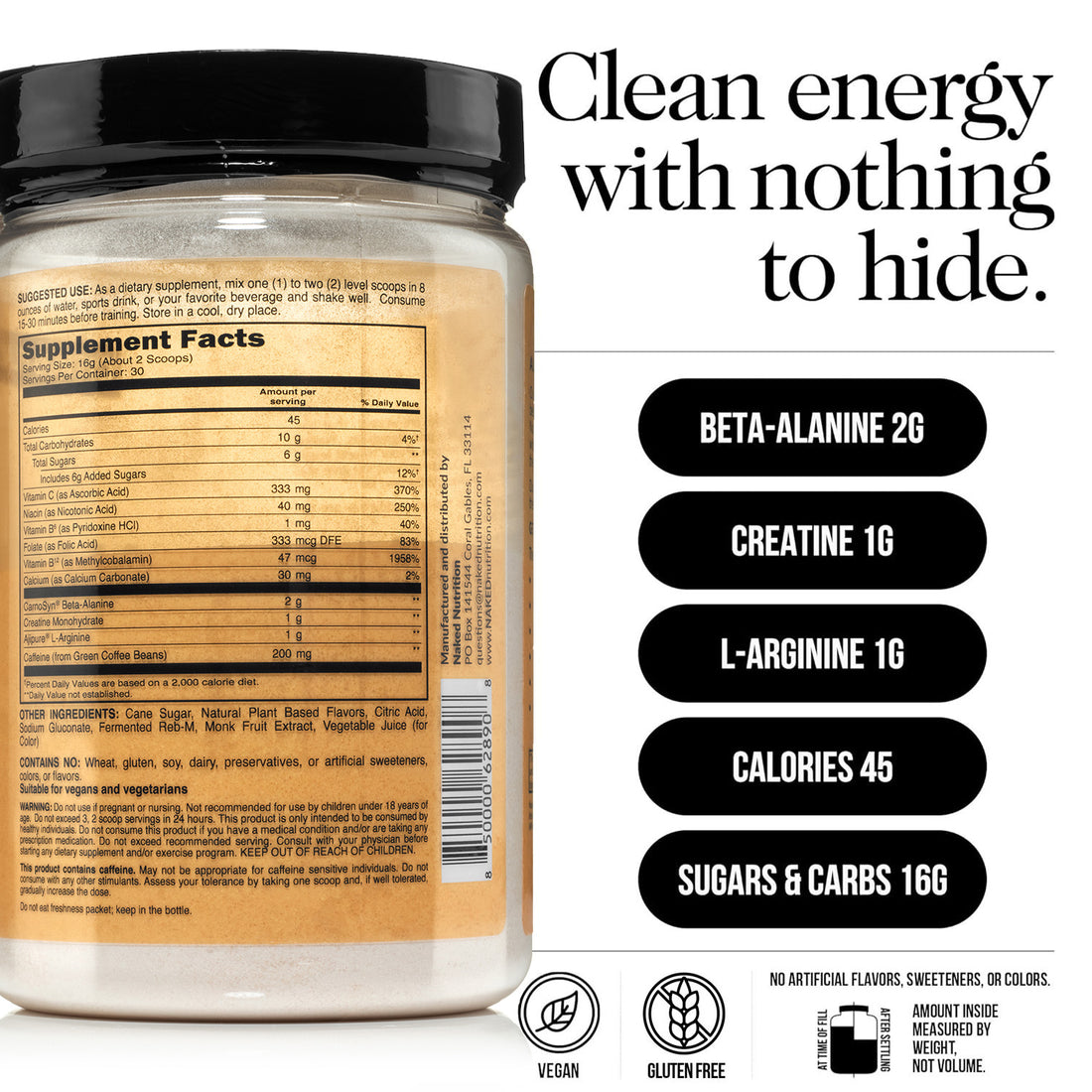 Pre Workout Supplement Citrus