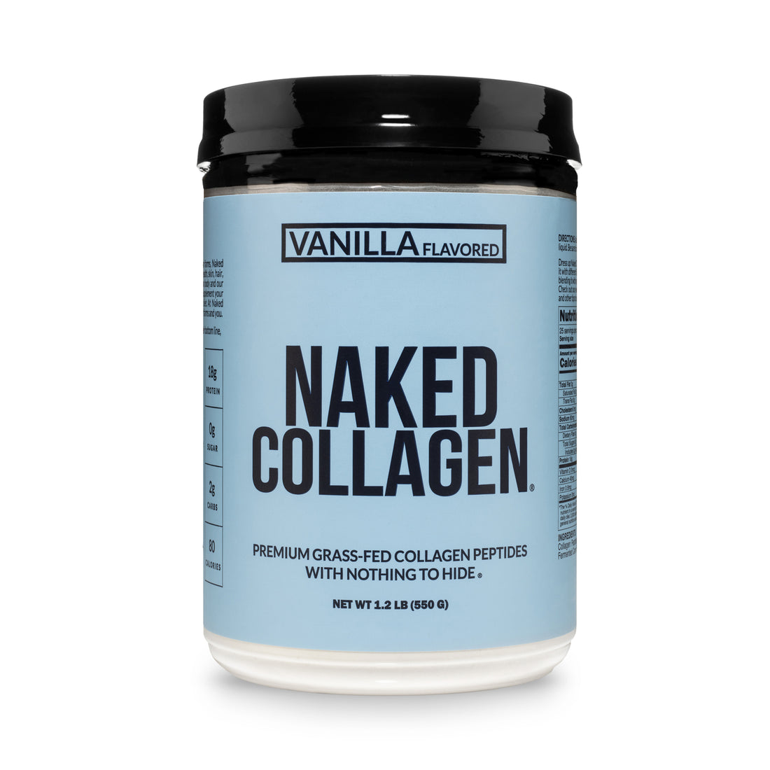 collagen peptide vanilla flavored gmo-free no-additives gluten-free