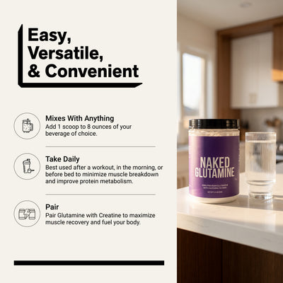 Glutamine Poeder | Naked Glutamine 1KG