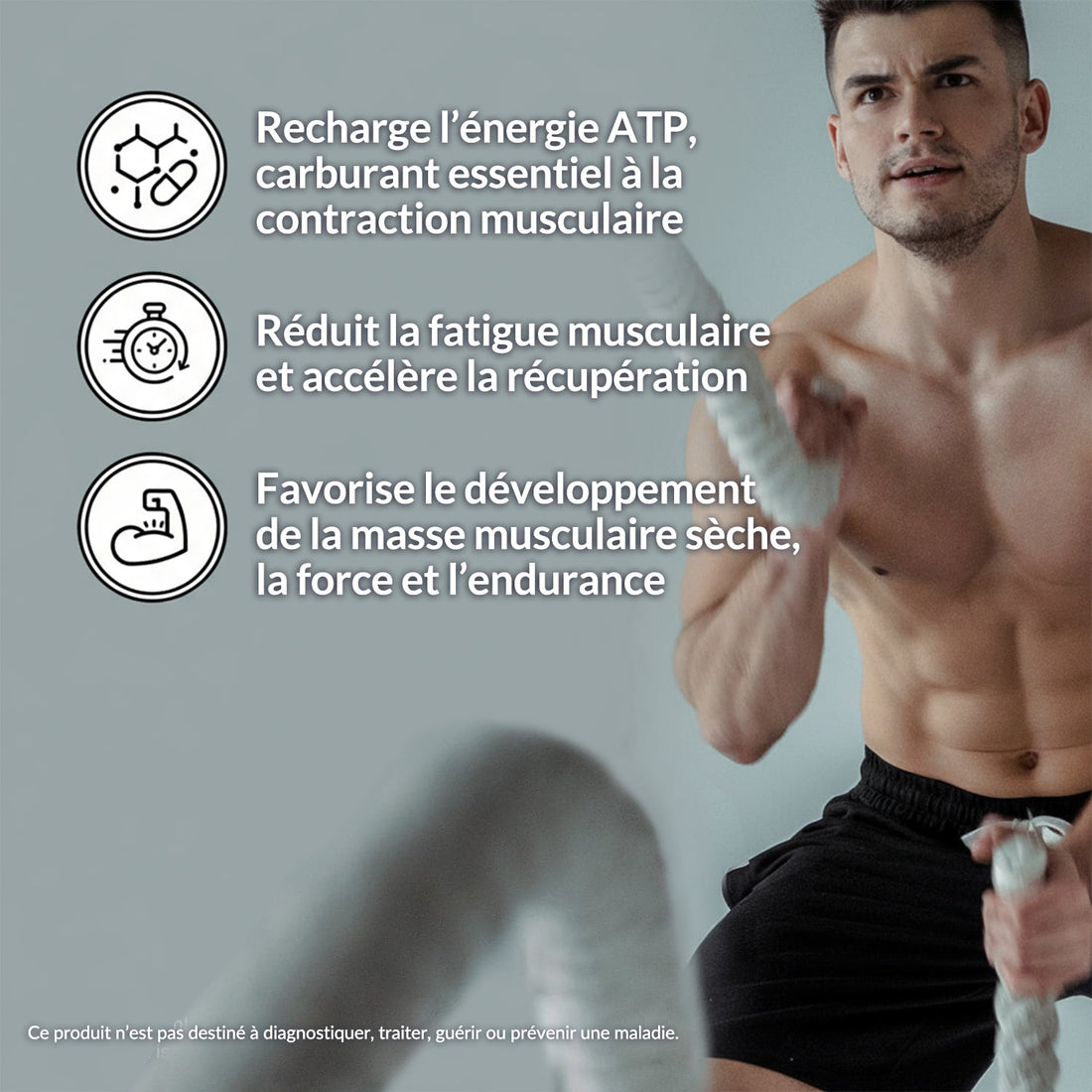 Créatine Monohydrate en Poudre 500g | Naked Creatine