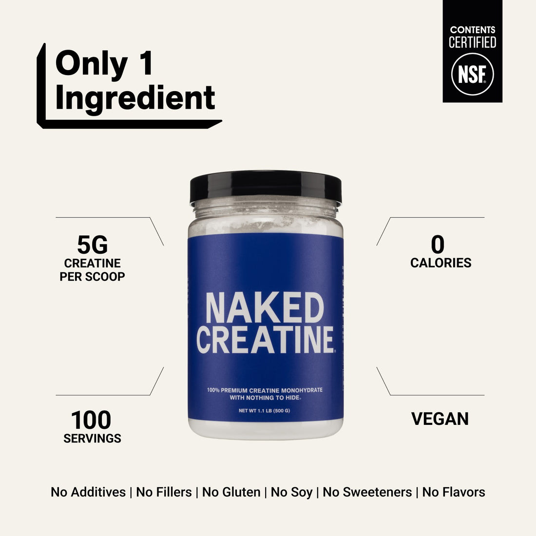supplement facts cleanest formula clean creatine powder unflavored