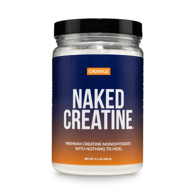 creatine monohydrate powder gmo-free no-additives flavored orange