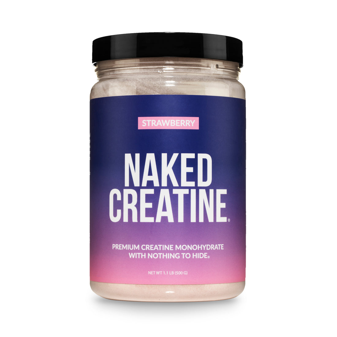 creatine monohydrate powder gmo-free no-additives flavored strawberry