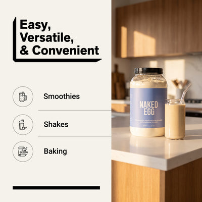 egg protein powder smoothies shakes baking