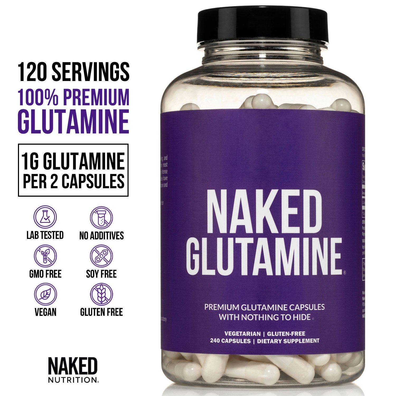 Glutamine Capsules | Naked Glutamine - Image 3