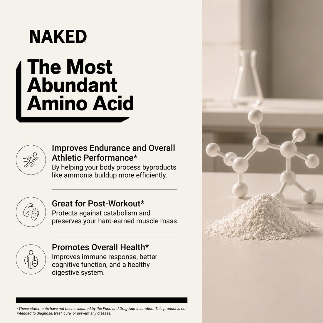 Glutamine Poeder | Naked Glutamine 1KG