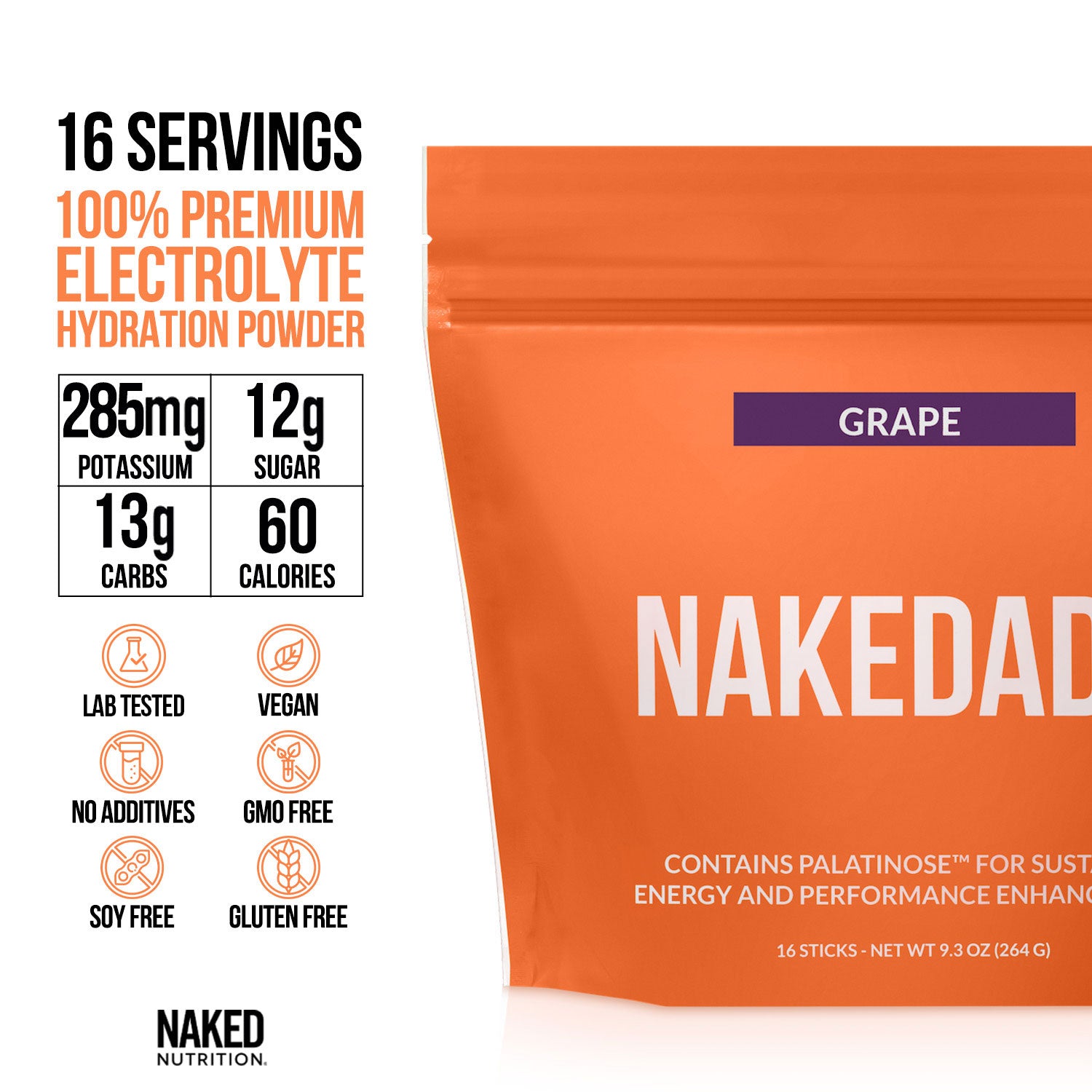 Electrolytes Powder Packets - Grape | Nakedade - Image 3