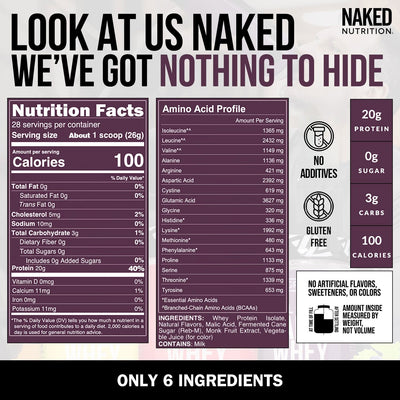 whey isolate grape flavored
