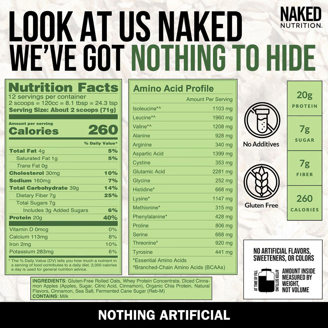 apple protein oats nutrition