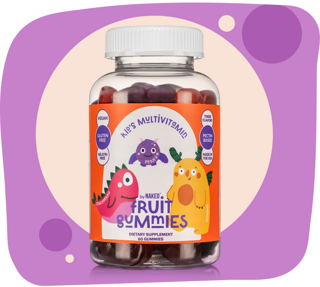 Gomitas multivitamínicas para niños | 60 gomitas de frutas