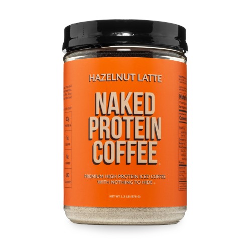 Hazelnut Latte Protein Iced Coffee | Naked Protein Coffee - 17 Servings