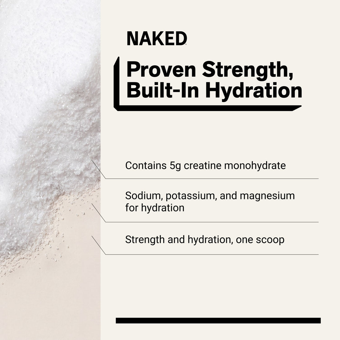 hydration 5g creatine monohydrate