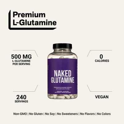 l glutamine capsule no additives no filles no gluten no soy