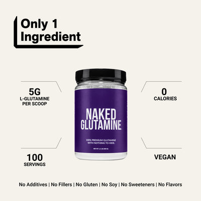 l glutamine powder no additives no filles no gluten no soy