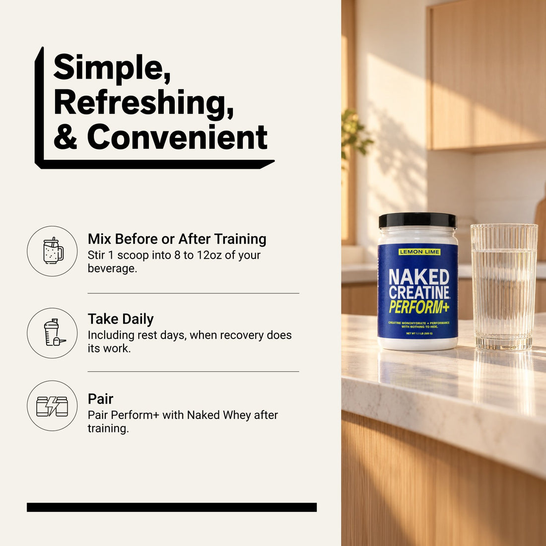 lemon lime creatine daily mixing instructions
