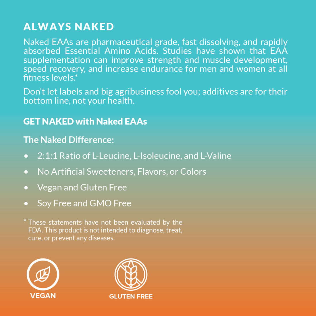 Suplemento de aminoácidos esenciales | Naked EAAs - 50 porciones