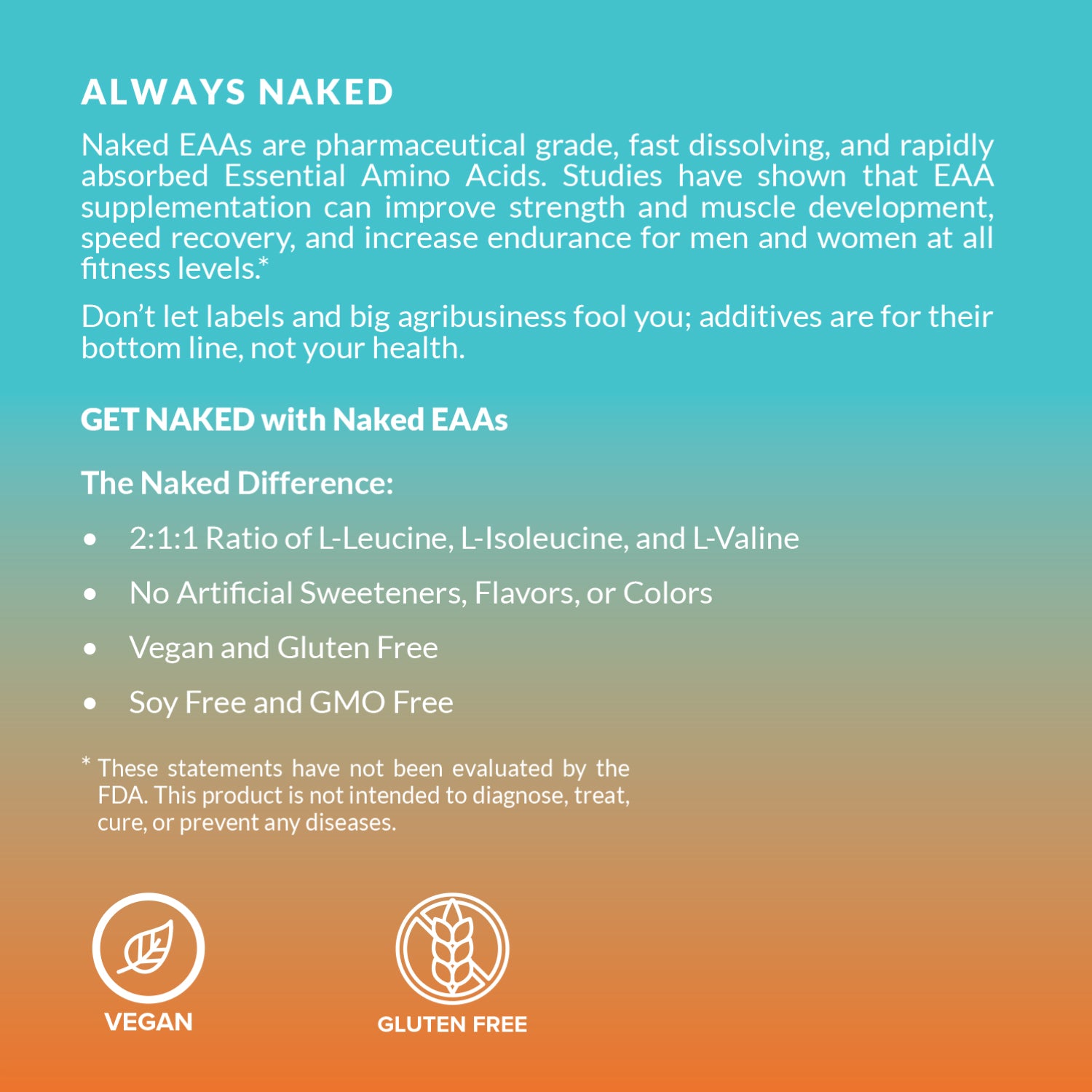 Mango Essential Amino Acids Supplement | Naked EAAs - 26 Servings