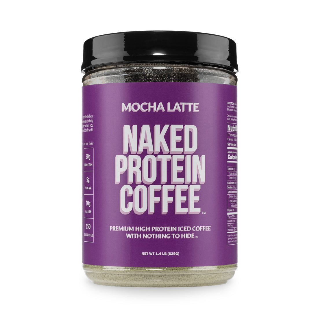 mocha protein coffee protein coffee powder gmo-free no-additives gluten-free premium blend