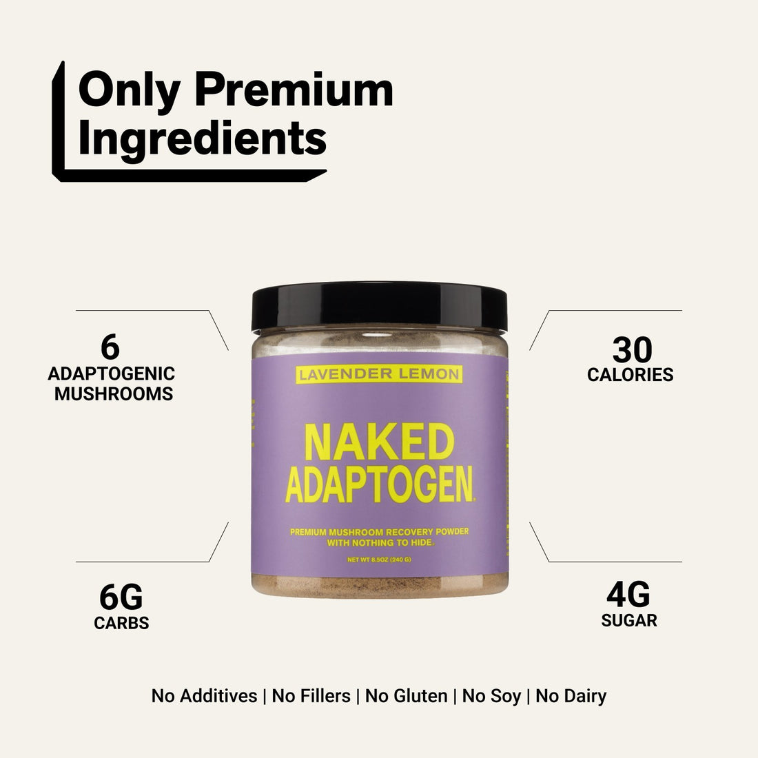 naked adaptogen lavender lemon product overview