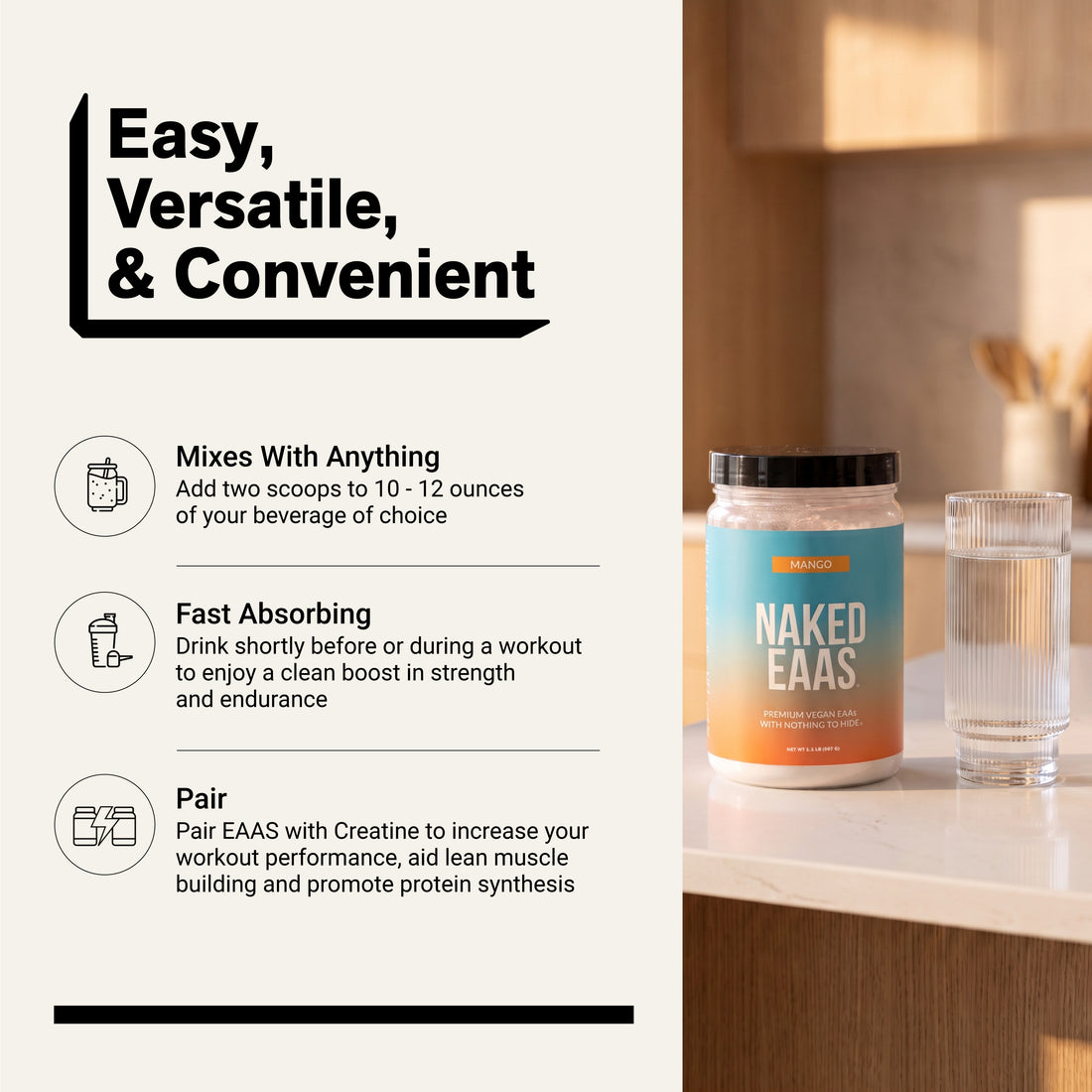 naked amino acids supplement eaa powder
