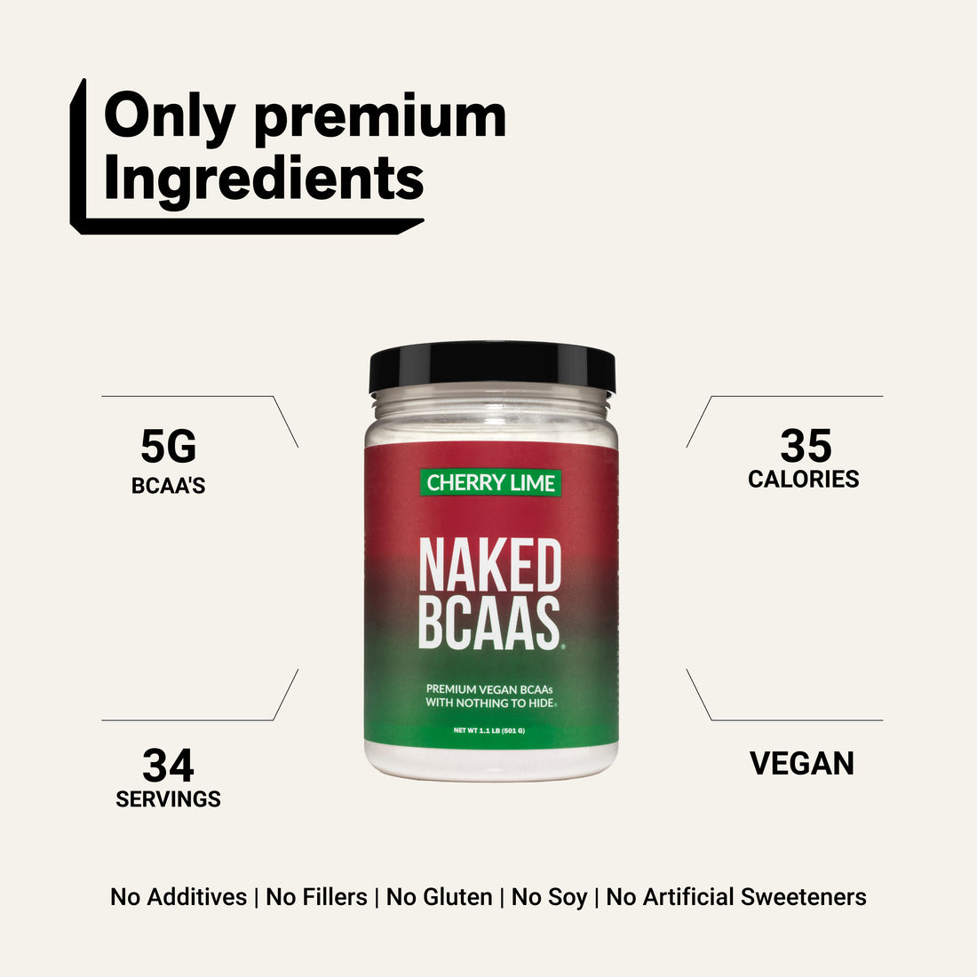 naked bcaa no additives no fillets no gluten